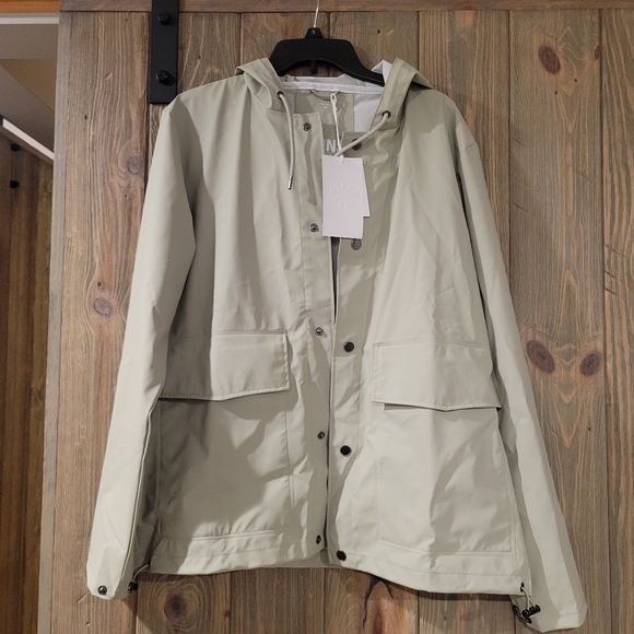 Rains unisex short hooded coat - Picture 4 of 4